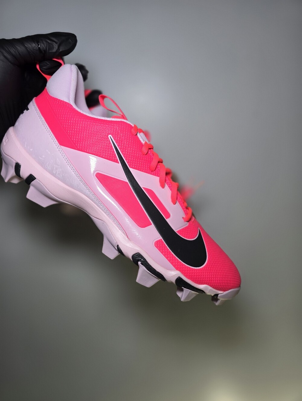 Nike Alpha Menace 4 Shark NRG Football Cleats Racer Pink Mens Size 12 HJ4570-600